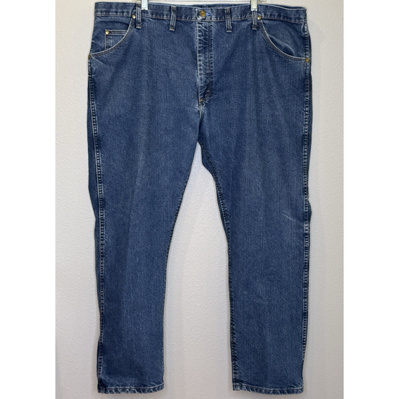 Wrangler 47 Regular Fit Cool Vantage Jeans Mens Size 44x30 Medium Wash 47MCVOS - Picture 1 of 10